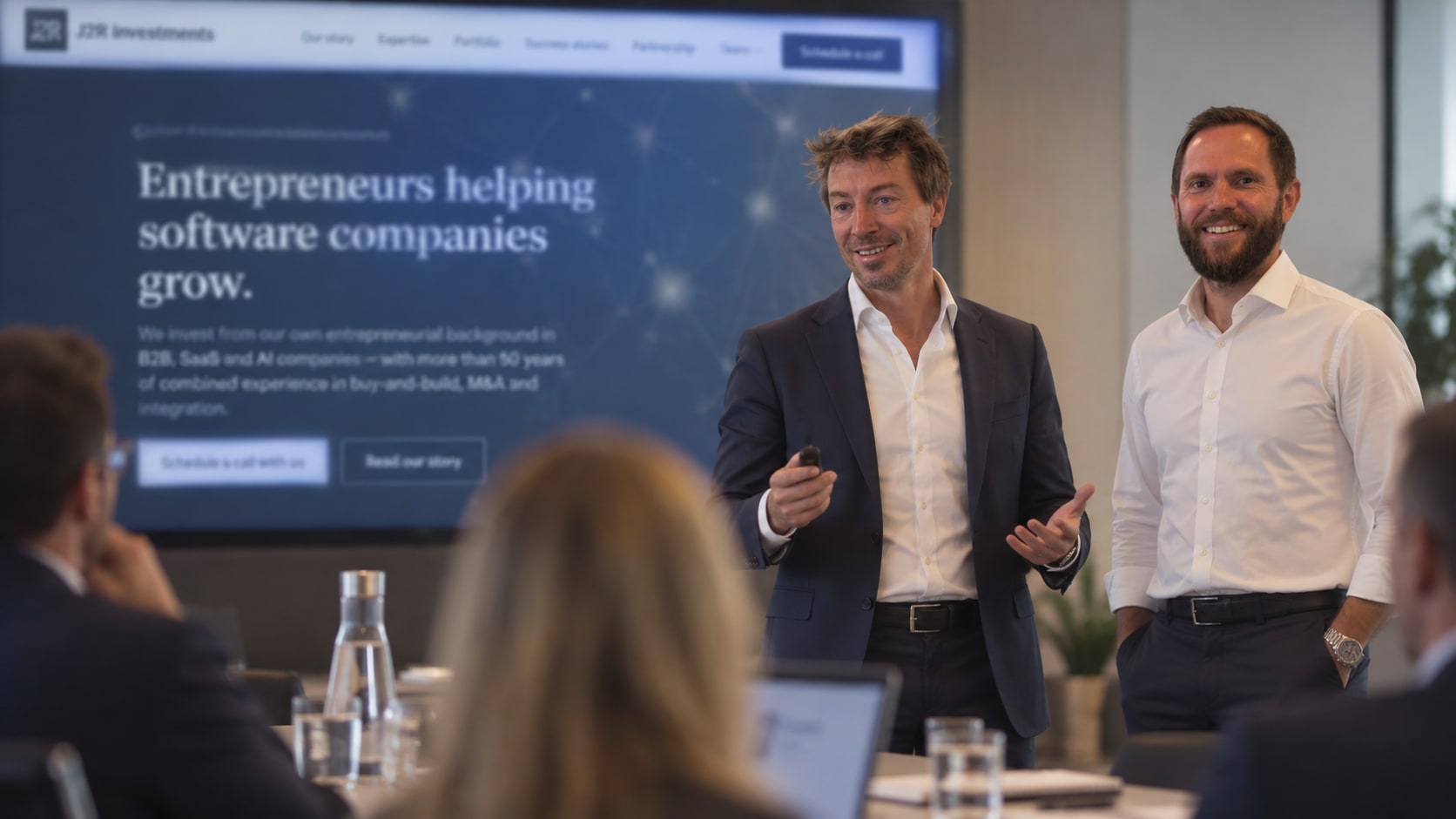 Ronald van Tiel en Jens Beukers van J2R Investments